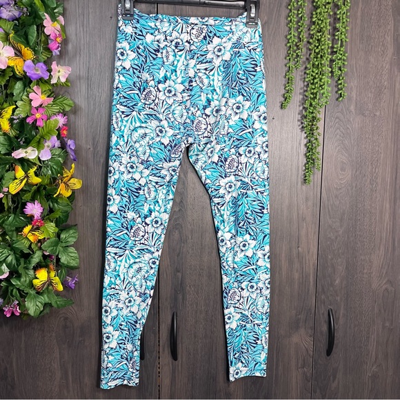 🌼3/$30🌼LulaRoe Floral Tropical Printed One Size Leggings - Picture 11 of 16